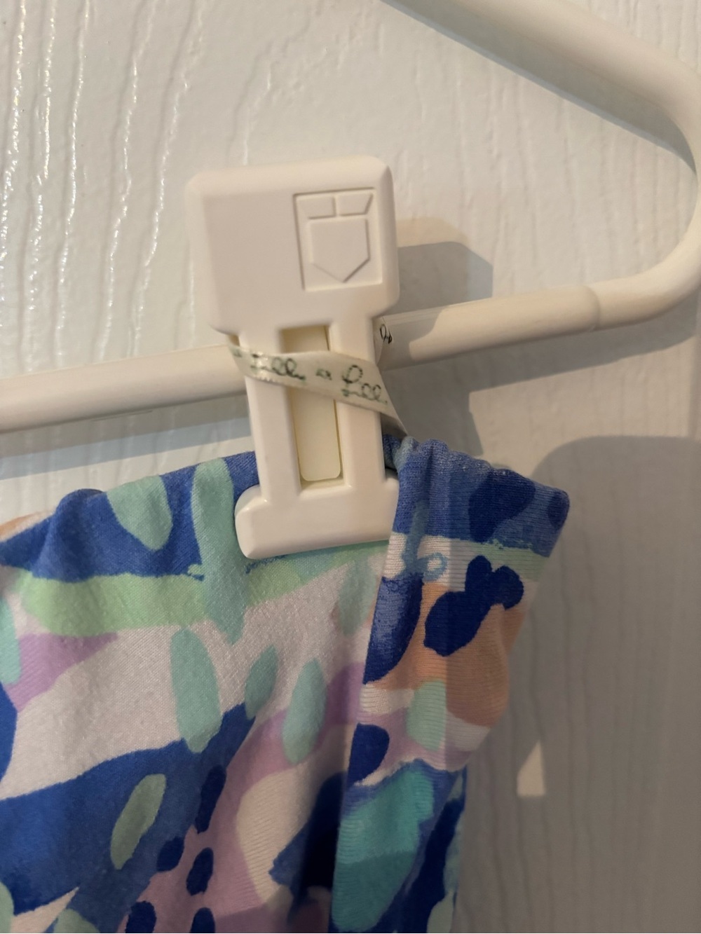 Lilly Pulitzer Mika Strapless Blue Patterned Maxi Dress with Shell detail - Picture 7 of 9
